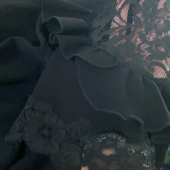 ❌SOLD❌Rebecca Taylor Black Lace Detailed Sheath Dress🖤🖤🖤 - Picture 6 of 8